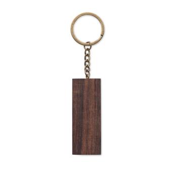 CODE Key ring with phone stand Timber