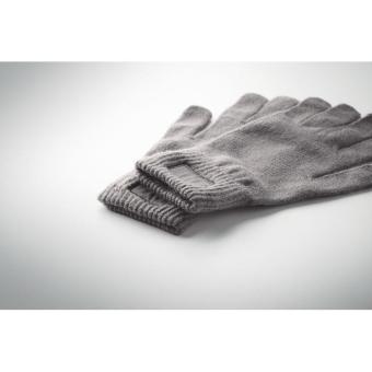 HANDNIT Knitted gloves in RPET Stone