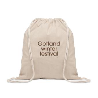 CABETRI Recycled cotton drawstring bag Fawn