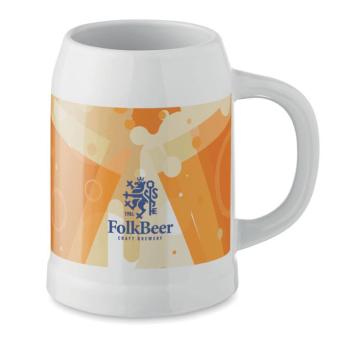 SUBLIER Bierkrug Sublimation 500 ml Weiß