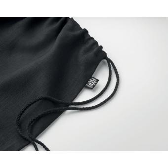 NAIMA BAG Hemp drawstring bag 200 gr/m² Black