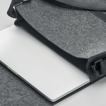 BAGLO RPET felt laptop bag Stone