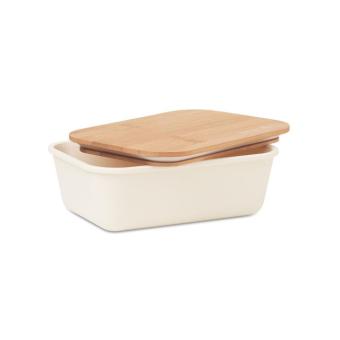 THURSDAY Lunchbox mit Bambus-Deckel Beige