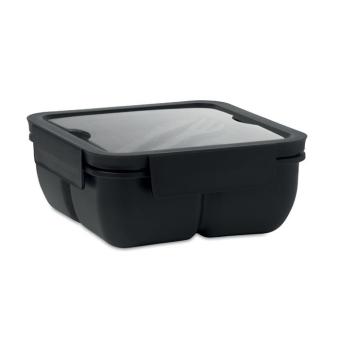 SATURDAY Lunch box with cutlery 600ml Black