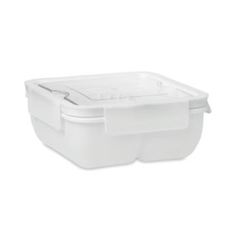 SATURDAY Lunch box with cutlery 600ml White