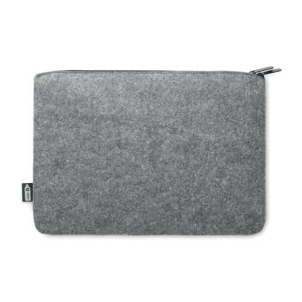 TOPLO RPET felt zipped laptop bag Convoy grey