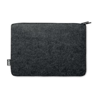 TOPLO RPET felt zipped laptop bag Stone