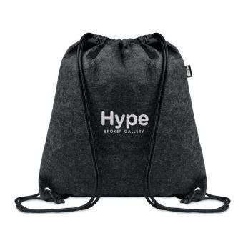 INDICO RPET felt drawstring bag Stone