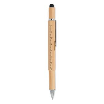 TOOLBAM Spirit level pen in bamboo Timber