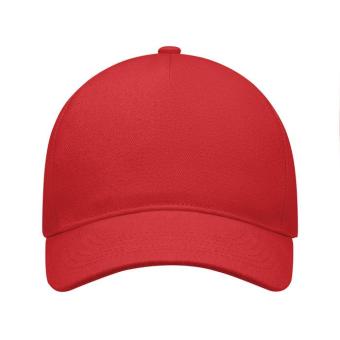 SINGA 5 panel baseball cap Red