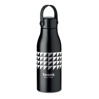 NAIDON Trinkflasche Aluminium 650ml Schwarz