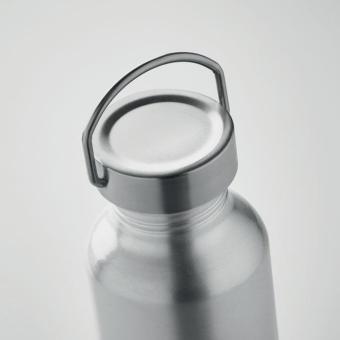 ALBO Recycled aluminium bottle 500ml Flat silver