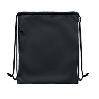 NIGHT Large drawstring bag 300D RPET Black