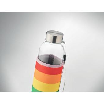 UTAH GLASS Glass bottle in pouch 500ml Multicolor