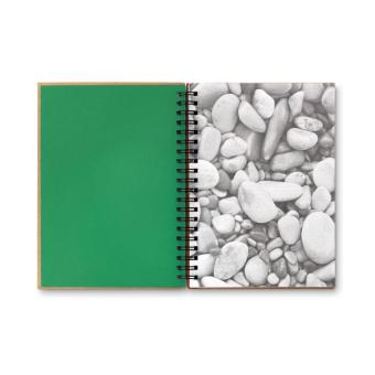 PIEDRA Mineral paper notebook 70 line Green