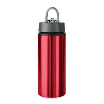 ATLANTA Aluminium bottle 600 ml Red