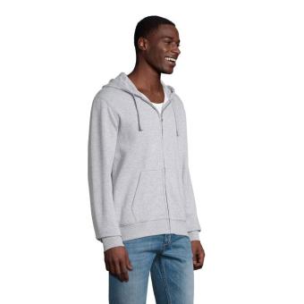 SPIKE MEN ZIP HOODIE SWEAT, Grey melange Grey melange | L