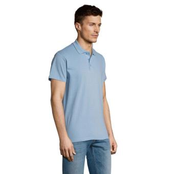 SUMMER II MEN Polo 170g, sky blue pique Sky blue pique | XS