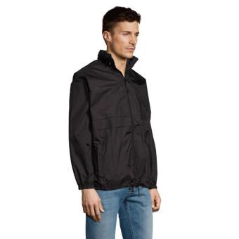 SURF Unisex Windbreaker, schwarz Schwarz | XS