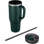 Melbourne 1200 ml RCS certified insulated tumbler with straw Green