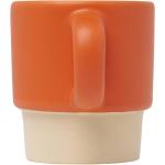 Olympia 130 ml stackable expresso cup with clay bottom Orange