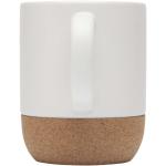 Billie 300 ml ceramic sublimation mug with cork details White