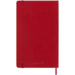 Moleskine hard cover 12 month L daily planner Coral red