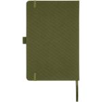 Honua A5 recycled paper notebook with recycled PET cover Forest green