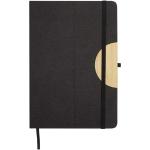 Carmen A5 hard cover notebook and ballpoint pen gift set Black