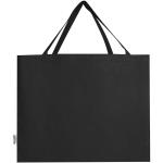 Odessa 220 g/m² GRS recycled cotton large tote bag Black