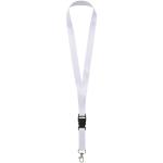 Bucks Sublimation Lanyard mit Schnappverschluss, schwarz/weiss Schwarz/weiss | 10mm