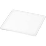 Ellison square plastic coaster with paper insert Transparent