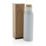 XD Collection Gaia RCS certified recycled stainless steel vacuum bottle White