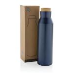 XD Collection Gaia RCS certified recycled stainless steel vacuum bottle Aztec blue