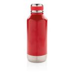 XD Collection Leak proof vacuum bottle with logo plate Red