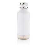 XD Collection Leak proof vacuum bottle with logo plate White