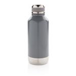 XD Collection Leak proof vacuum bottle with logo plate Convoy grey