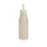 XD Collection Pluto Flasche aus RCS-zertifiziert recyceltem Alu 680ml Beige