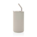 XD Collection Cube Becher aus RCS recyceltem Stahl 800ml Beige