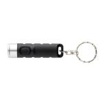 XD Collection Globix RCS recycled plastic USB re-chargeable keychain torch Black