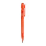 XD Collection Devin transparenter Stift aus GRS zertifiziertem rABS Rot