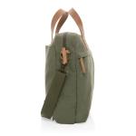 XD Collection Impact AWARE™ 16 oz. recycled canvas laptop bag Green