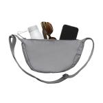 XD Collection Crescent AWARE™ RPET half moon sling bag Silver grey