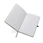 XD Collection Recycled leather hardcover notebook A5 Light grey