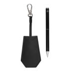 Swiss Peak SP Tula RCS certified recycled PU key holder and pen set Black