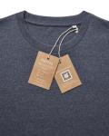 Iqoniq Manuel ungefärbtes T-Shirt aus recycelter Baumwolle, Heather Navy Heather Navy | XXS