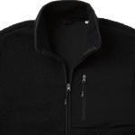 Iqoniq Diran Fleecejacke aus recyceltem Polyesterflor, schwarz Schwarz | XXS