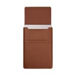 VINGA Timo PU RCS RPET 14" laptop sleeve Brown