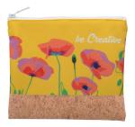 CreaBeauty Cork M Individuelle Kosmetiktasche, natur Natur,weiß