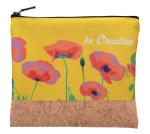 CreaBeauty Cork M custom cosmetic bag, nature Nature,black